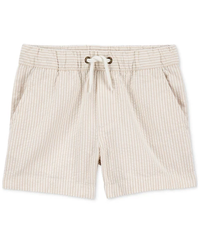 Carter's Toddler Boys Cotton Seersucker Pull-On Drawstring Shorts