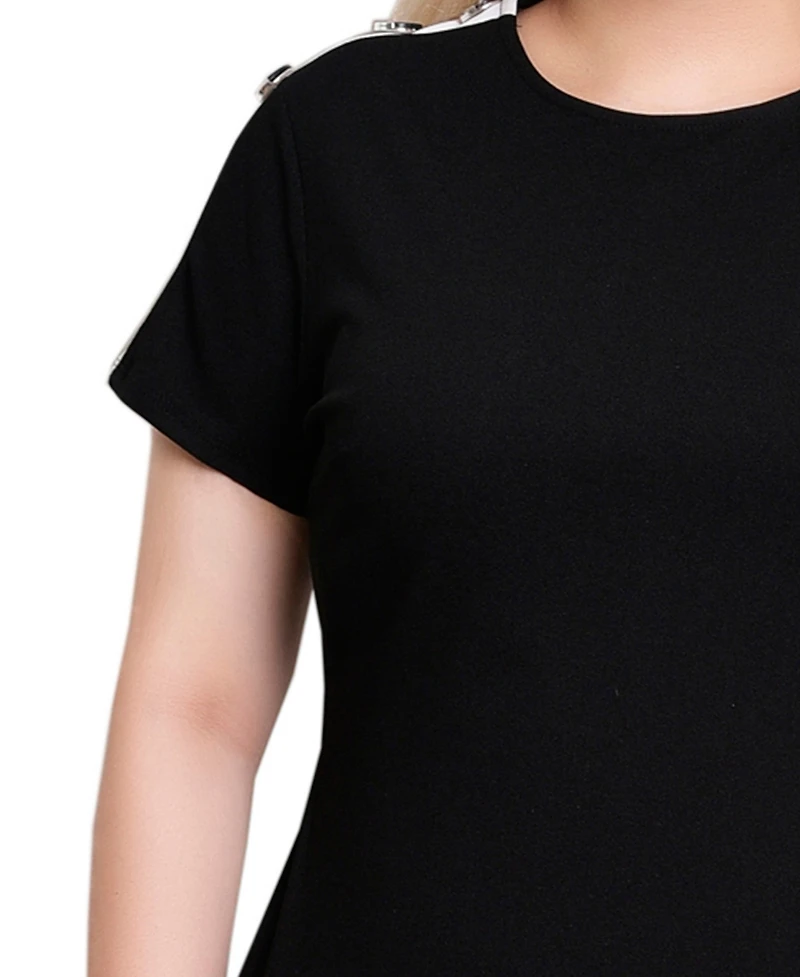 Ny Collection Women's Short Sleeve Dress