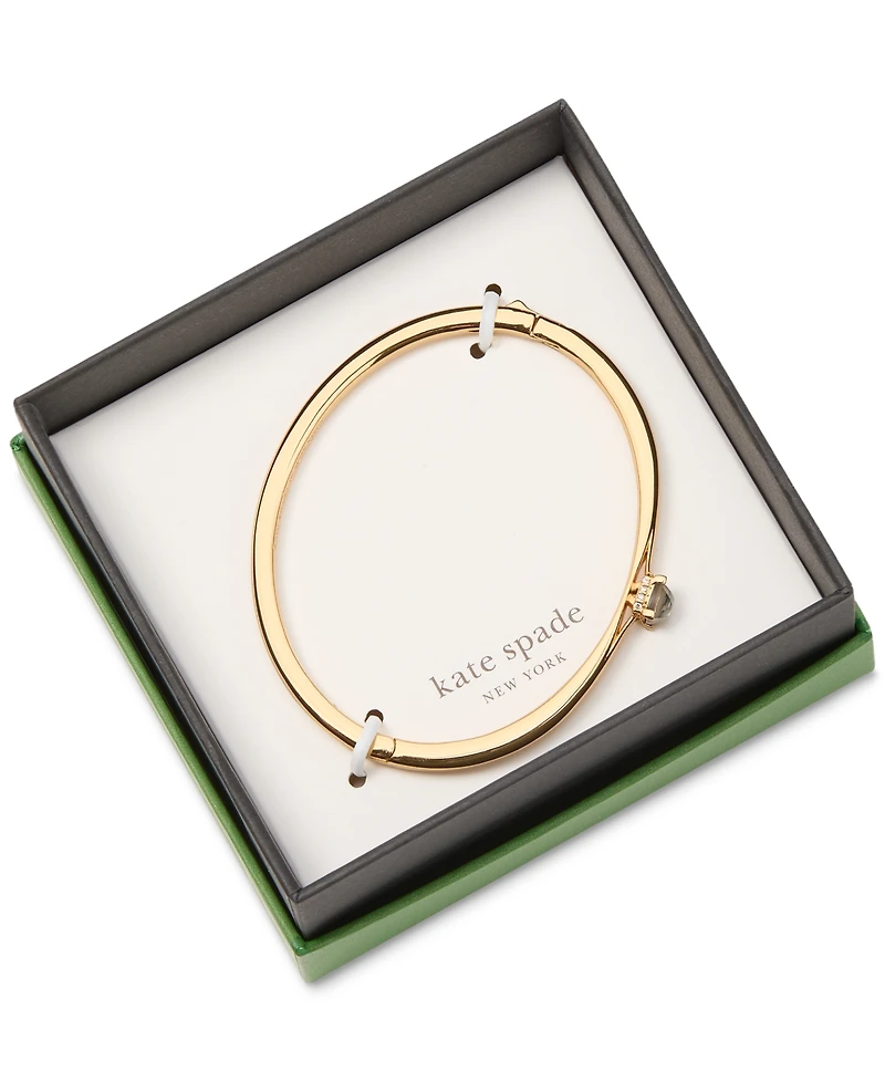 Kate Spade New York Gold-Tone Color Cubic Zirconia Bangle Bracelet
