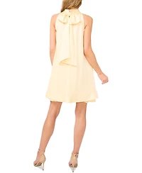 CeCe Women's Satin Halter-Neck Trapeze Mini Dress
