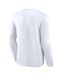 Fanatics Men's White Baltimore Orioles Press Box Long Sleeve T-Shirt