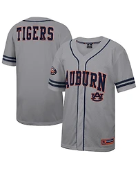Colosseum Men's Gray Auburn Tigers Free Spirited Baseball Jersey