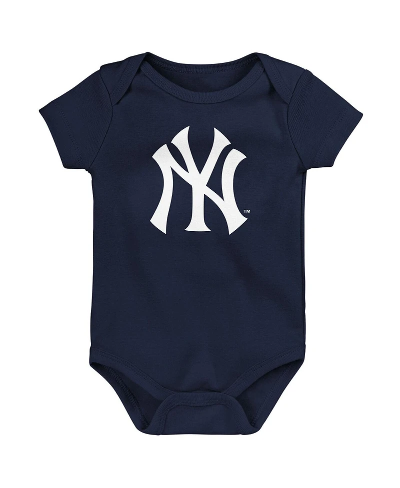 Outerstuff Baby Boys and Girls New York Yankees Slide Home 3-Pack Bodysuit Set