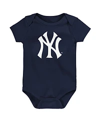 Outerstuff Baby Boys and Girls New York Yankees Slide Home 3-Pack Bodysuit Set