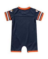Colosseum Navy Auburn Tigers Bumpo Football Romper Shorts
