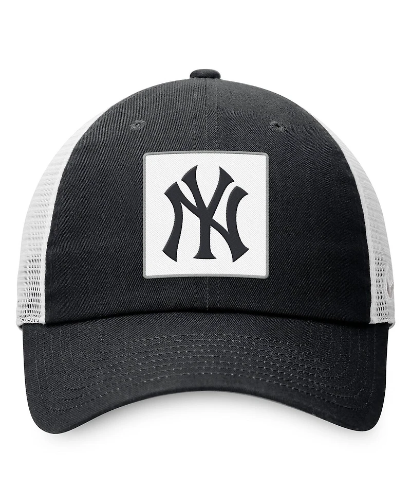 Nike Men's Black New York Yankees Rise Adjustable Trucker Hat