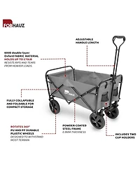 ProSource Folding Wagon Cart