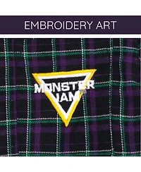 Monster Jam Toddler Boys Grave Digger Truck Flannel Matching Family Button Down Shirt