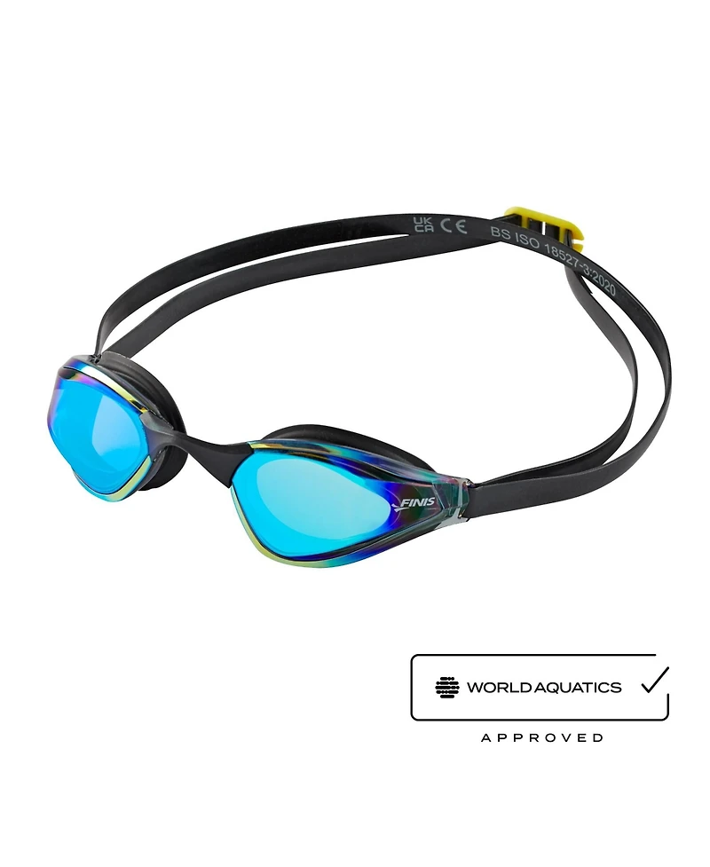 Finis Mach 1 Racing Goggles - Low-Profile, 5 Nose Pieces, Swim Cap