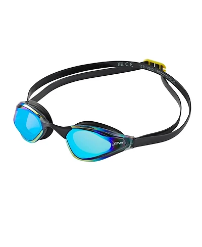Finis Mach 1 Racing Goggles - Low-Profile, 5 Nose Pieces, Swim Cap