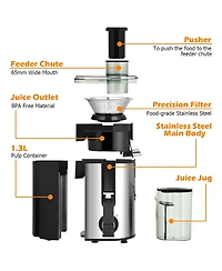 Juicer Machine Juicer Extractor Dual Speed w/ 2.5'' Feed Chute
