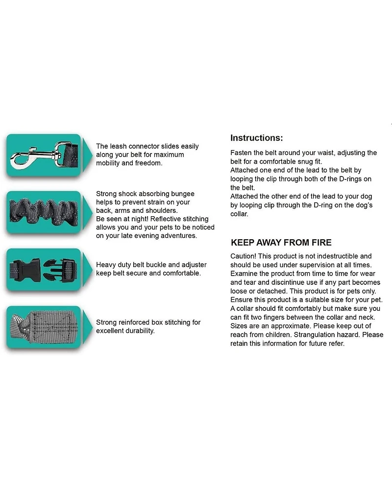 Hands Free Bungee Dog Leash