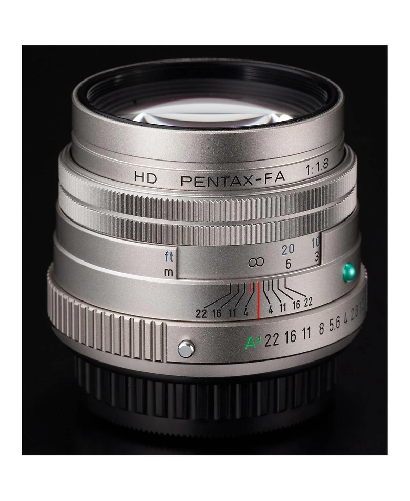 Pentax Pentax Hd 77mmF1.8 Limited Silver Limited Medium telephoto Prime Lens, High-Performance Hd Coating, Round Diaphragm (27890)