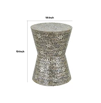Luxury Accent Table Stool Elegant Star Foliage Pattern Design