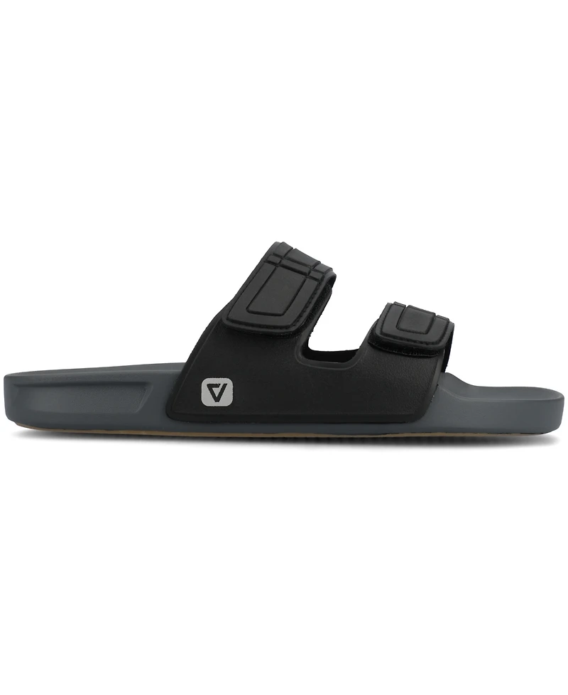 Vance Co. Men's Mario Comfort Adjustable Strap Slide On Sandals