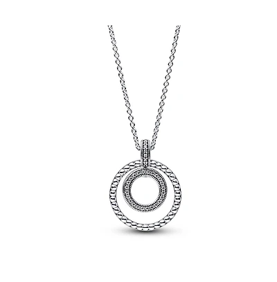 Pandora Sterling Silver Logo Pendant Necklace