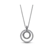 Pandora Sterling Silver Logo Pendant Necklace