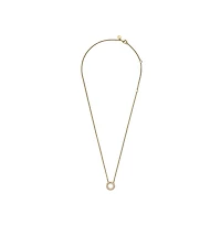 Pandora Logo Pave Circle Collier Pendant Necklace