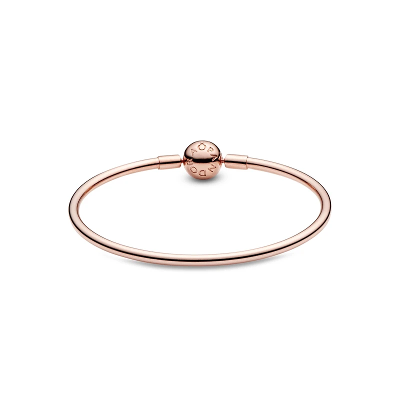Pandora Rose Gold-Plated Barrel Clasp Bangle Bracelet