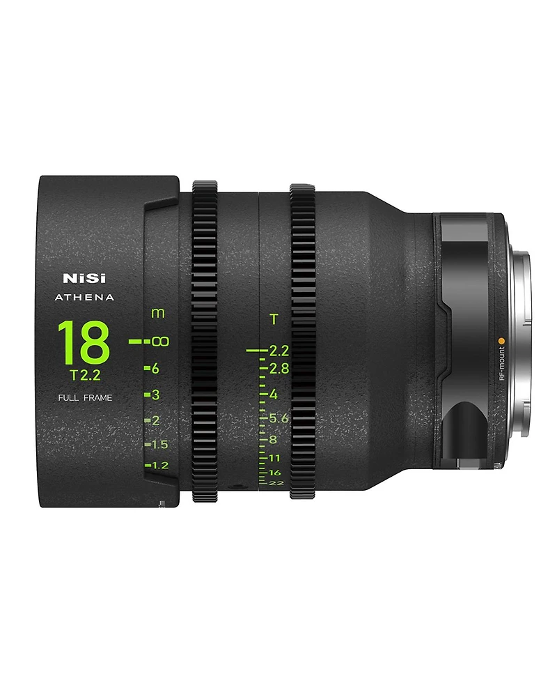 NiSi Athena Prime Cine Master 8-Lens Kit with 14mm T2.4, 25mm, 35mm, 40mm, 50mm, 85mm T1.9, 18mm, 135mm T2.2 Lens, Includes Filter Holder, Canon Rf