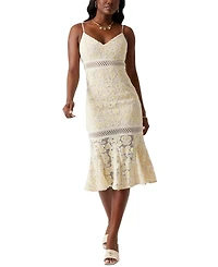 Guess Women's Clarise Lace Sleeveless Midi Dress