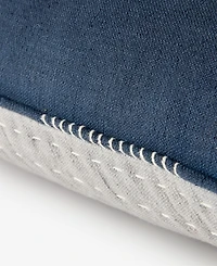 Oake Pick Stitch Decorative Pillow, 22" x 22", Exclusively at Macy's
