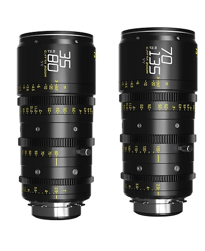Dzofilm Catta Ace 35-80mm and 70-135mm T2.9 Cine Lens Bundle for Pl Mount and Canon Ef, Black