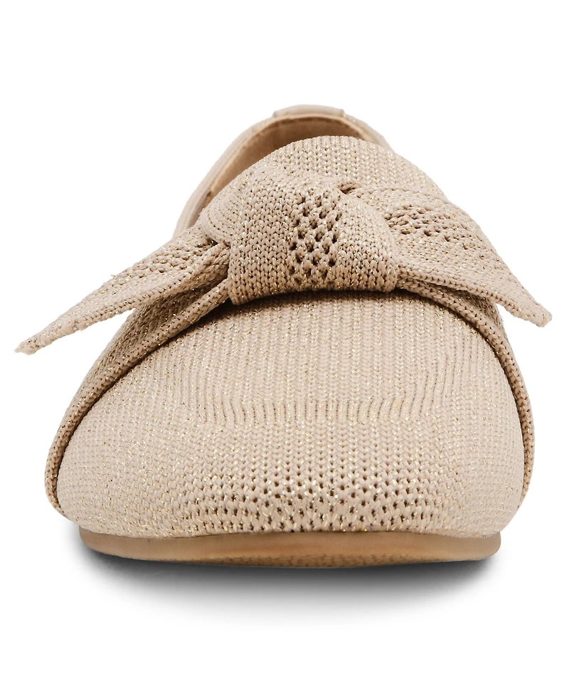 Anne Klein Women's Tanya Bow Knit Slip On Loafers