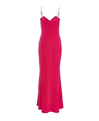 Quiz Women's Scuba Crepe Dress with Diamante Straps