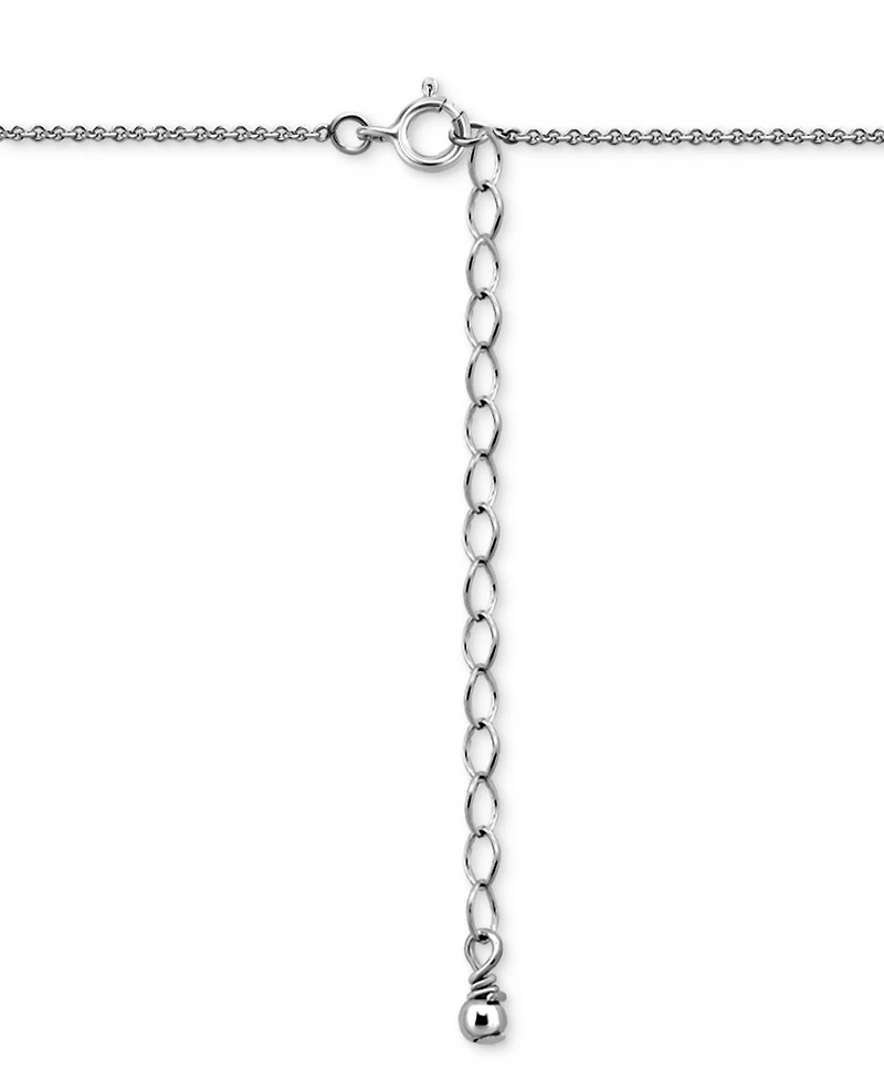 Giani Bernini Round Cubic Zirconia Chunky Cross Pendant Necklace, 16" + 2" extender