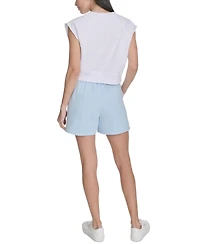Calvin Klein Performance Women's Sleeveless Puff-Logo Cropped Top