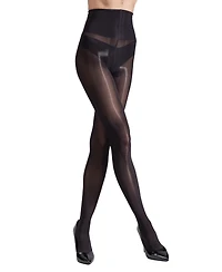 Lechery Women's Lustrous Silky Shiny 40 Denier Semi-Opaque High-Waist Pantyhose Tights SKU11003