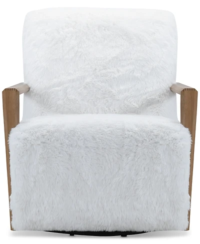 Glympton 29" Fabric Swivel Chair, Exclusively at Macy's