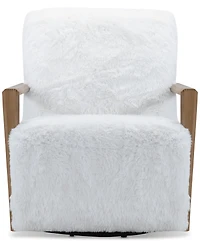 Glympton 29" Fabric Swivel Chair, Exclusively at Macy's
