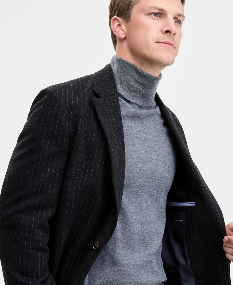 Tommy Hilfiger Men's Modern-Fit Knit Pinstripe Suit Separate Jacket