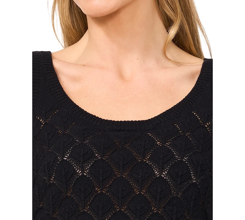 CeCe Women's Cotton Crewneck Sleeveless Sweater Tank Top