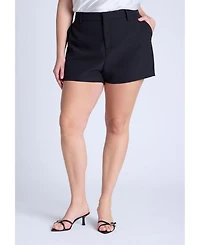Eloquii Women's Mini Suiting Short