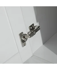 Casainc 24" White Paint Free Laundry Tub Cabinet w/ Stainless Steel Combo