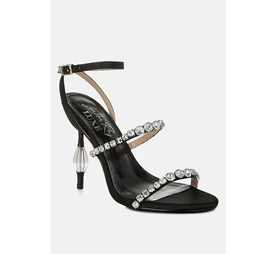Aragon Diamante Embellished Fantasy Heel Sandals