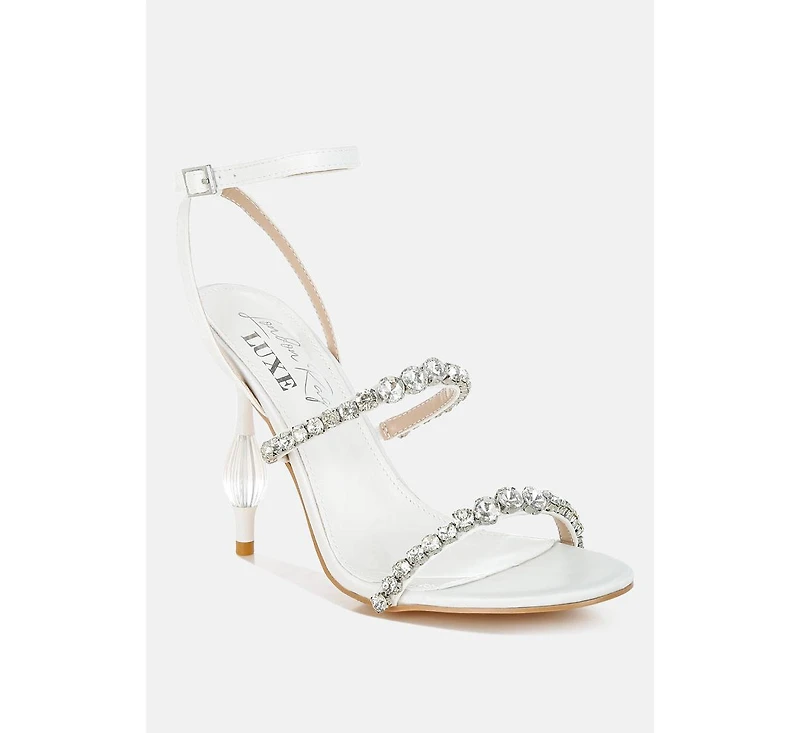 Aragon Diamante Embellished Fantasy Heel Sandals