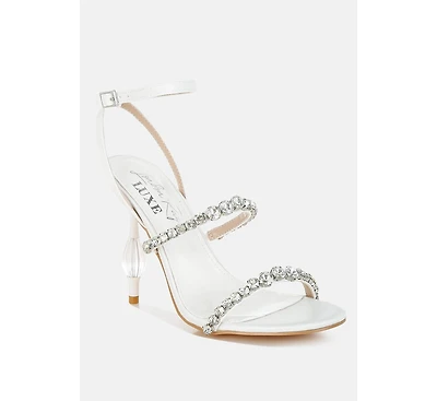 Aragon Diamante Embellished Fantasy Heel Sandals