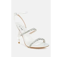 Aragon Diamante Embellished Fantasy Heel Sandals