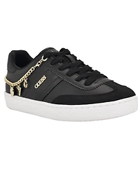 Guess Women's Naoko Charm Lace-Up Court Sneakers
