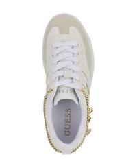 Guess Women's Naoko Charm Lace-Up Court Sneakers