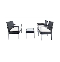 Bassey 4PC Outdoor Living Set