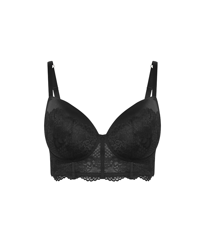 City Chic Plus Allure Demi Longline Bra