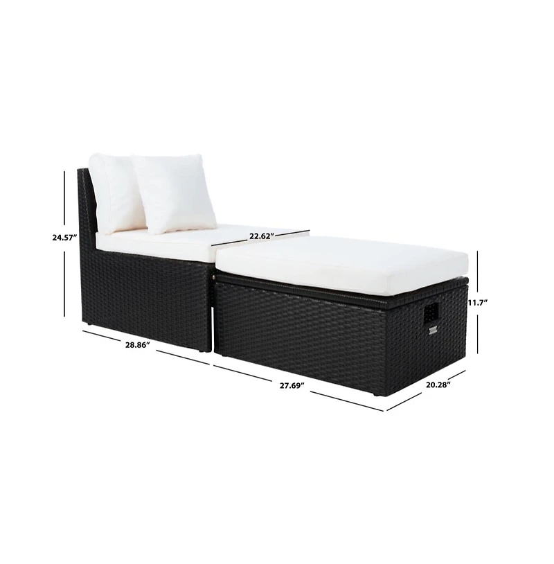 Pramla Outdoor Set With Ottoman