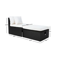 Pramla Outdoor Set With Ottoman