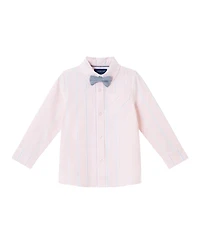 Andy & Evan Toddler Boys Toddler/Child Pink Striped Oxford Buttondown Set