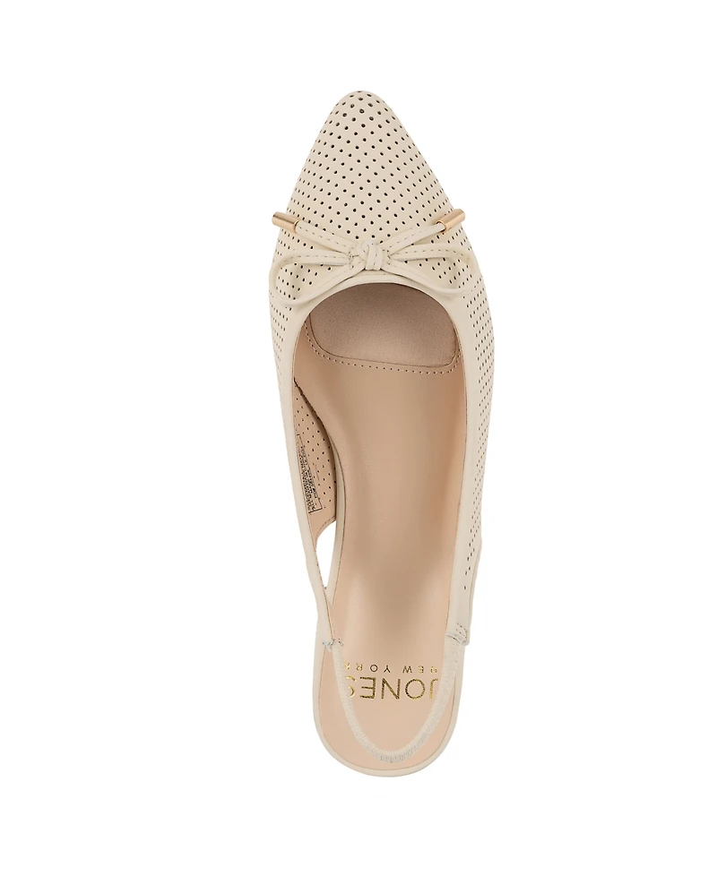 Jones New York Women's Qeemeh Perforated Slingback Flats